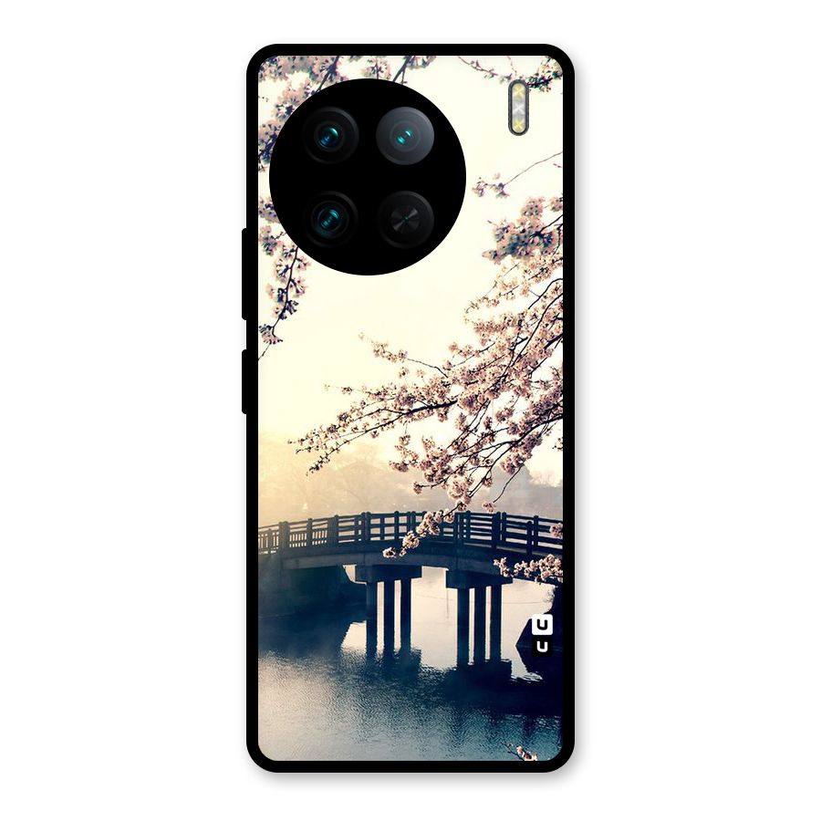 Bridge Blossom Glass Back Case for Vivo X90 Pro