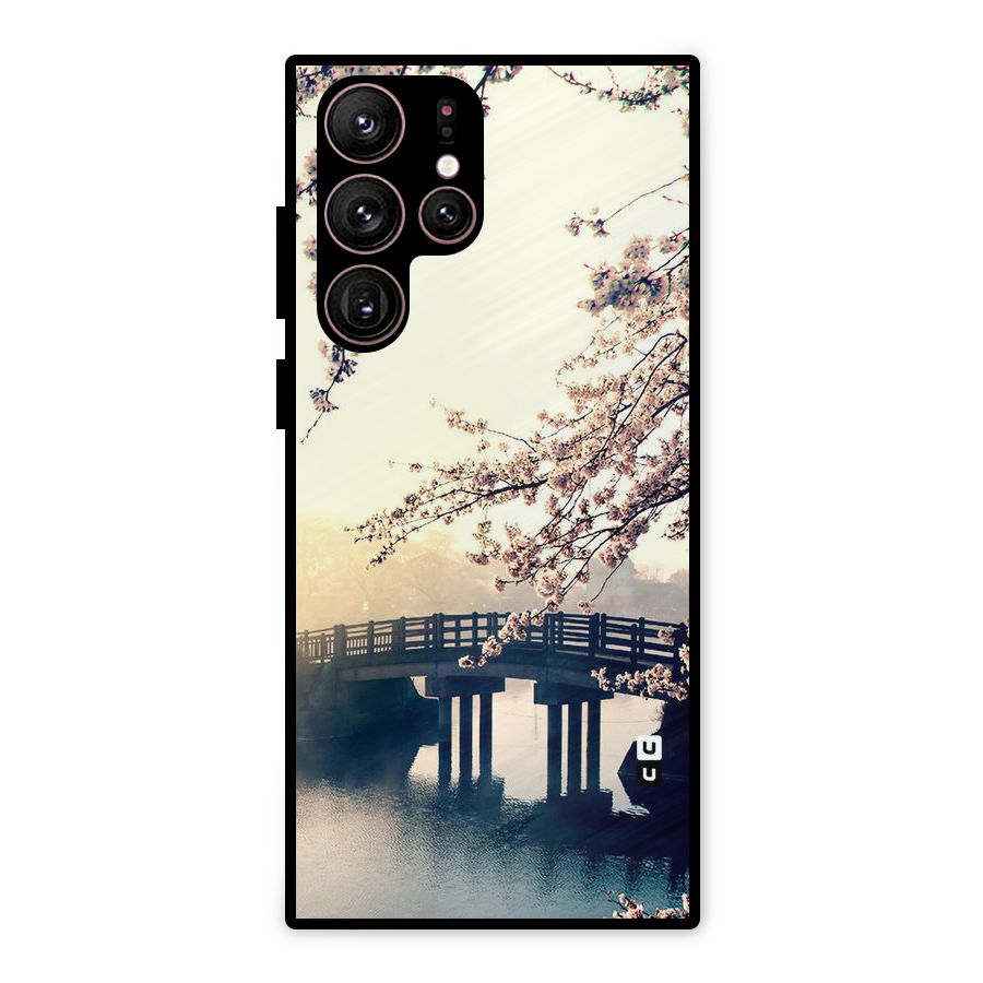 Bridge Blossom Metal Back Case for Galaxy S22 Ultra 5G