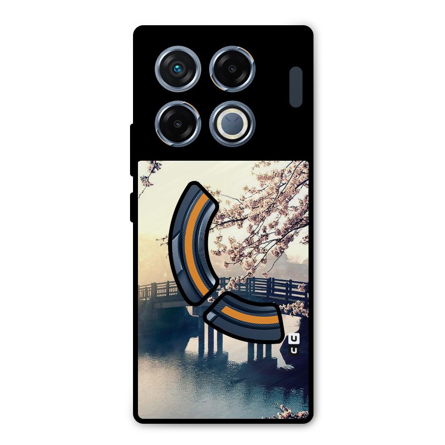 Bridge Blossom Metal Back Case for Infinix GT 20 Pro