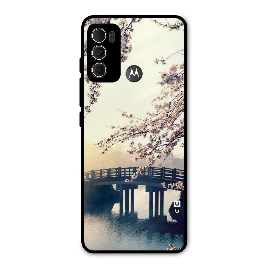 Bridge Blossom Metal Back Case for Moto G60