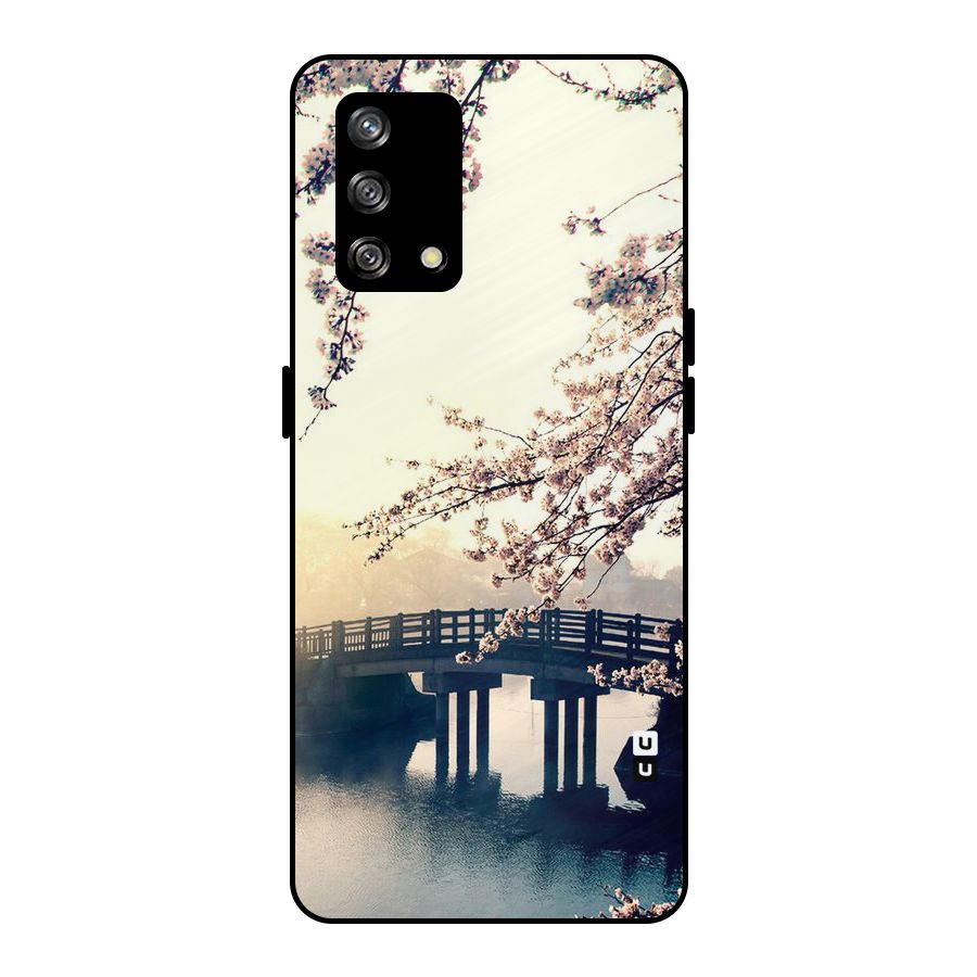 Bridge Blossom Metal Back Case for Oppo F19