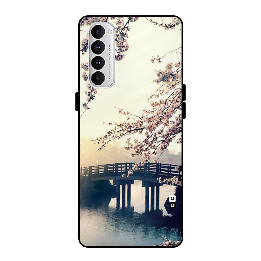 Bridge Blossom Metal Back Case for Oppo Reno4 Pro