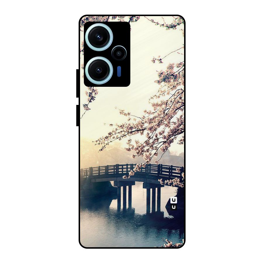 Bridge Blossom Metal Back Case for Poco F5