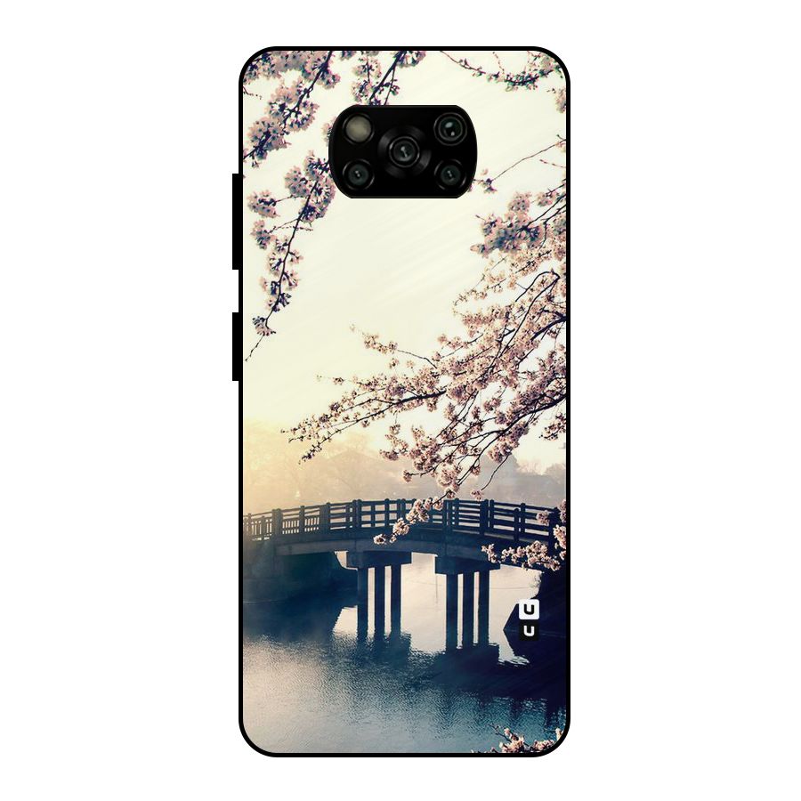 Bridge Blossom Metal Back Case for Poco X3