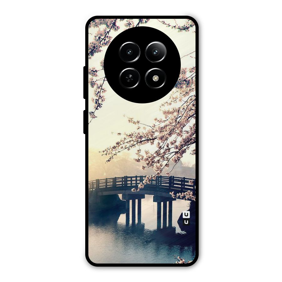 Bridge Blossom Metal Back Case for Realme Narzo 70x 5G