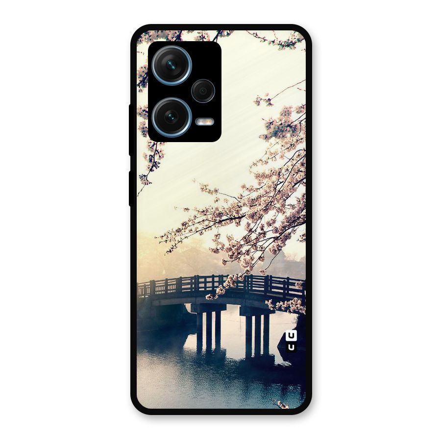 Bridge Blossom Metal Back Case for Redmi Note 12 Pro Plus 5G