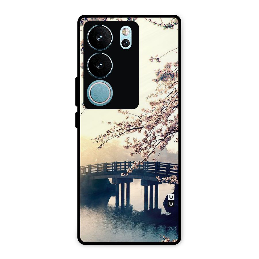 Bridge Blossom Metal Back Case for Vivo V29