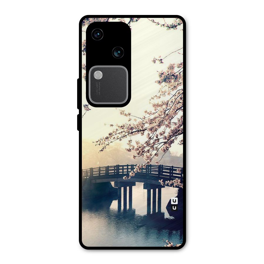 Bridge Blossom Metal Back Case for Vivo V30