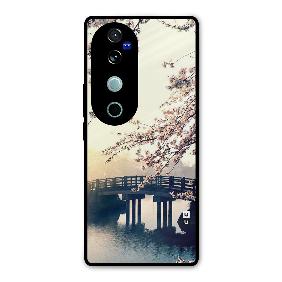 Bridge Blossom Metal Back Case for Vivo V40
