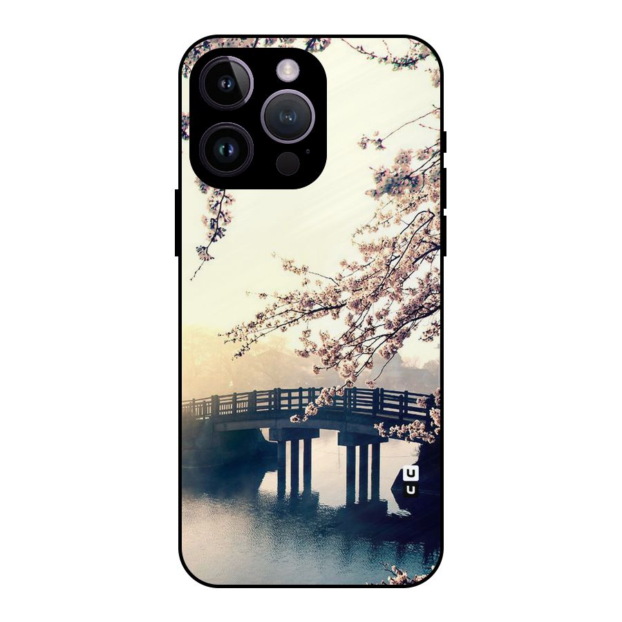 Bridge Blossom Metal Back Case for iPhone 14 Pro Max