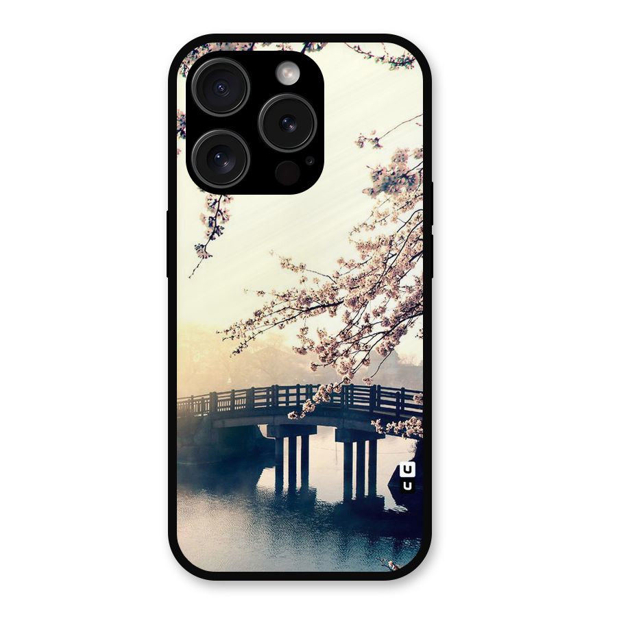 Bridge Blossom Metal Back Case for iPhone 15 Pro