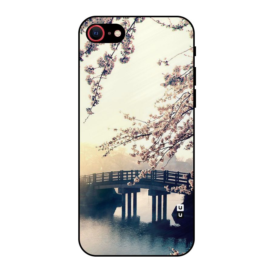 Bridge Blossom Metal Back Case for iPhone SE 2022