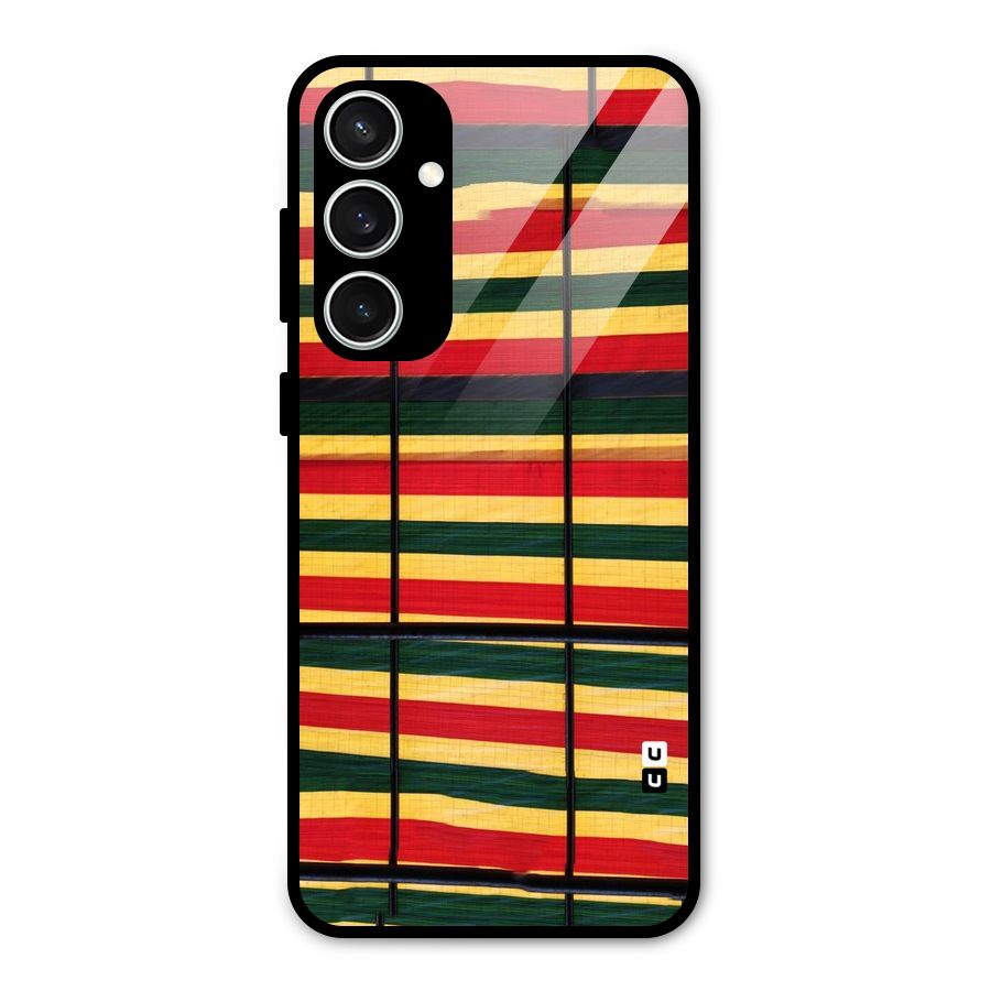 Bright Colors Lines Glass Back Case for Galaxy S23 FE