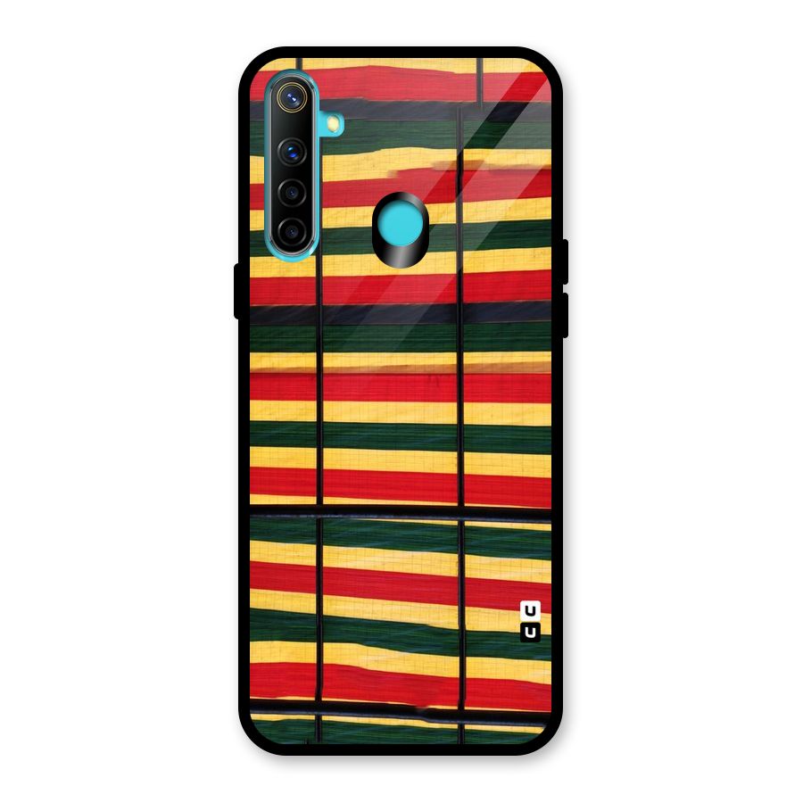 Bright Colors Lines Glass Back Case for Realme Narzo 10