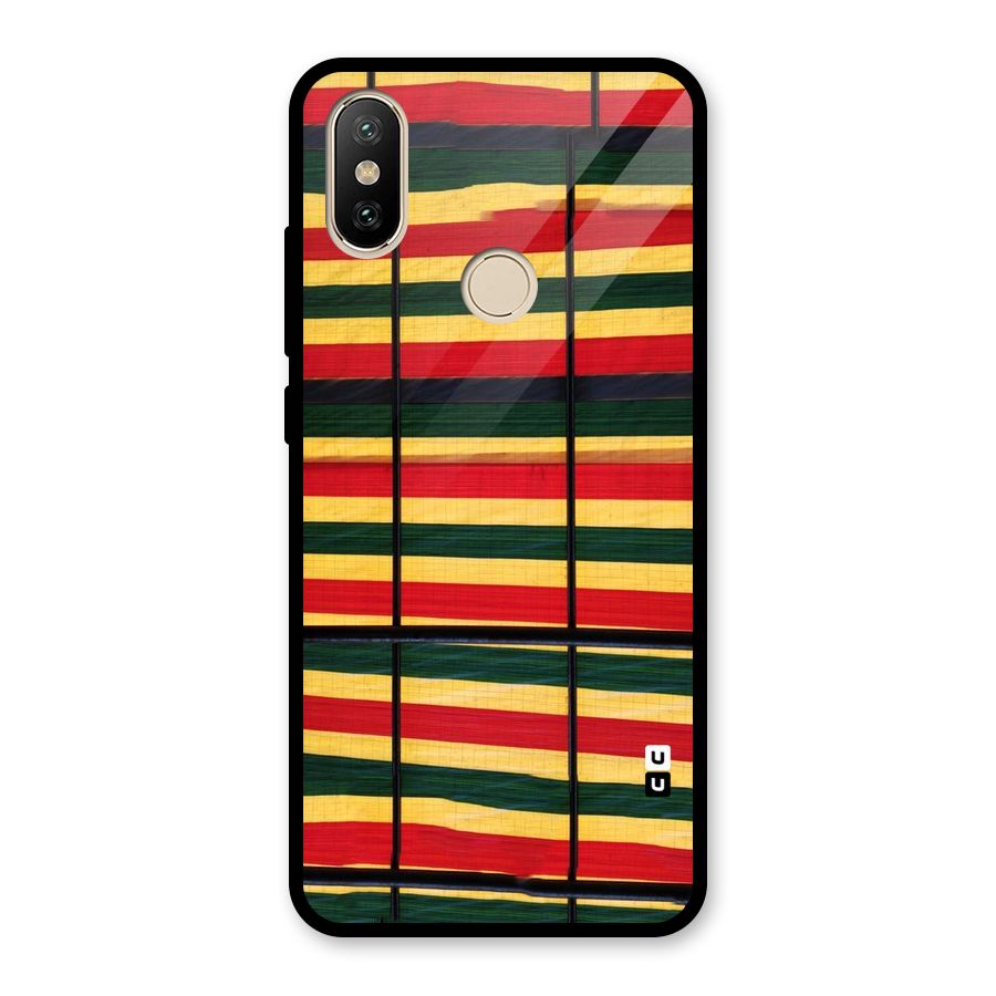Bright Colors Lines Glass Back Case for Redmi A2