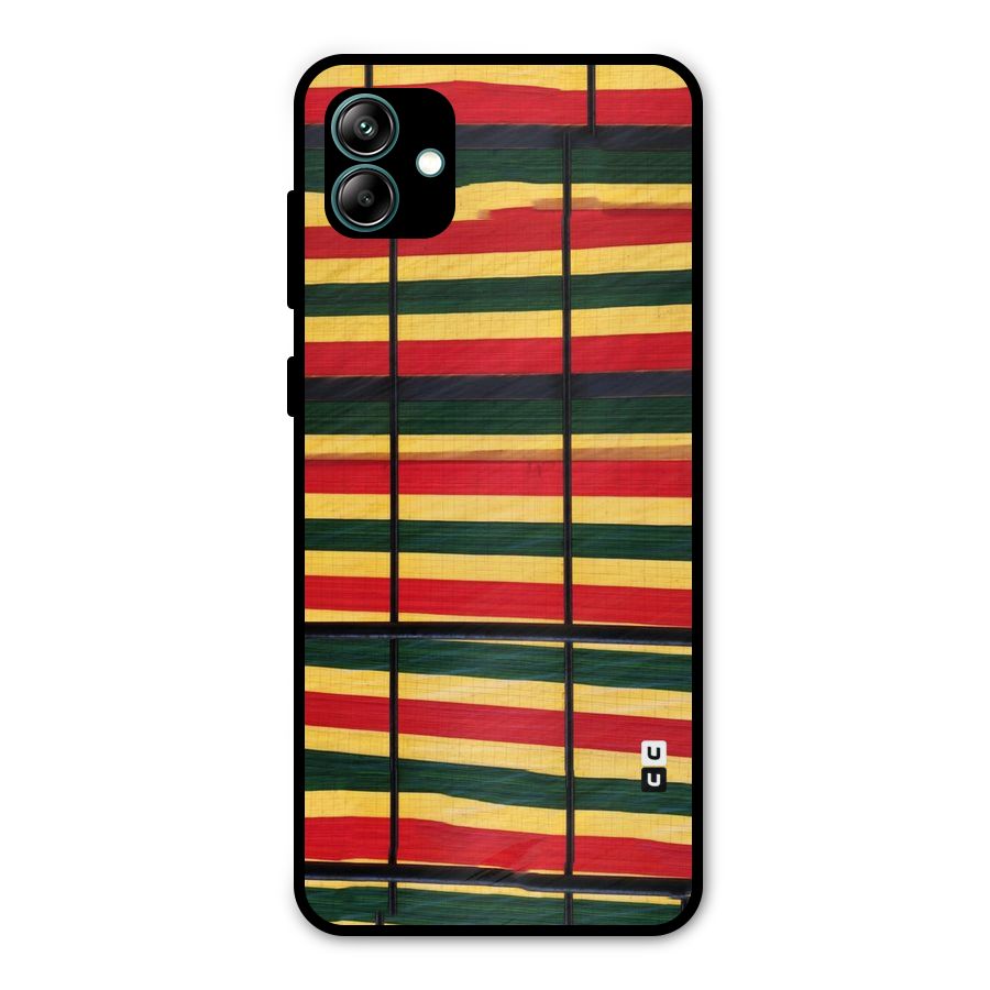 Bright Colors Lines Metal Back Case for Galaxy A04