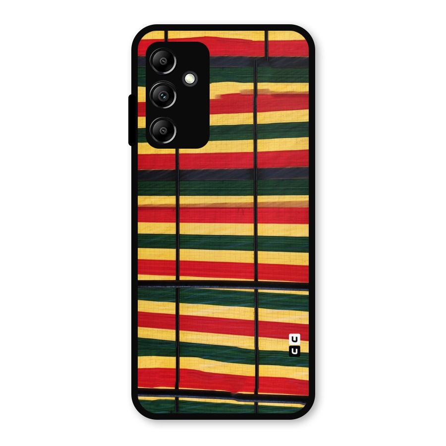 Bright Colors Lines Metal Back Case for Galaxy A14 5G