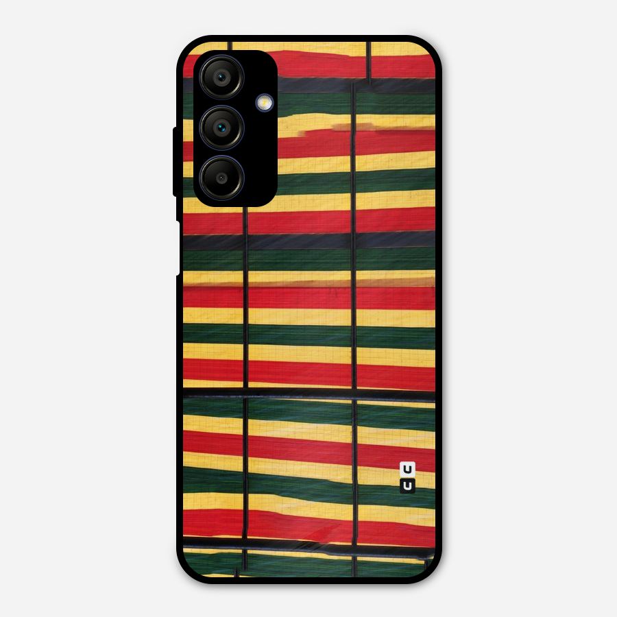 Bright Colors Lines Metal Back Case for Galaxy A15 5G