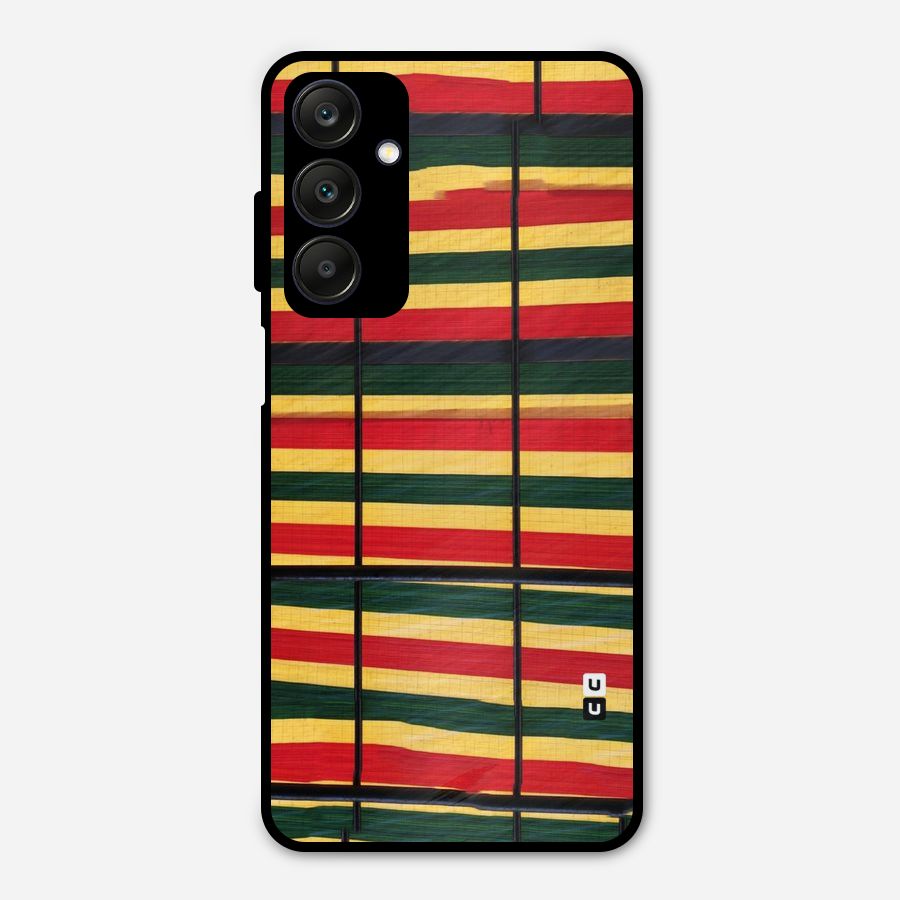 Bright Colors Lines Metal Back Case for Galaxy A25 5G