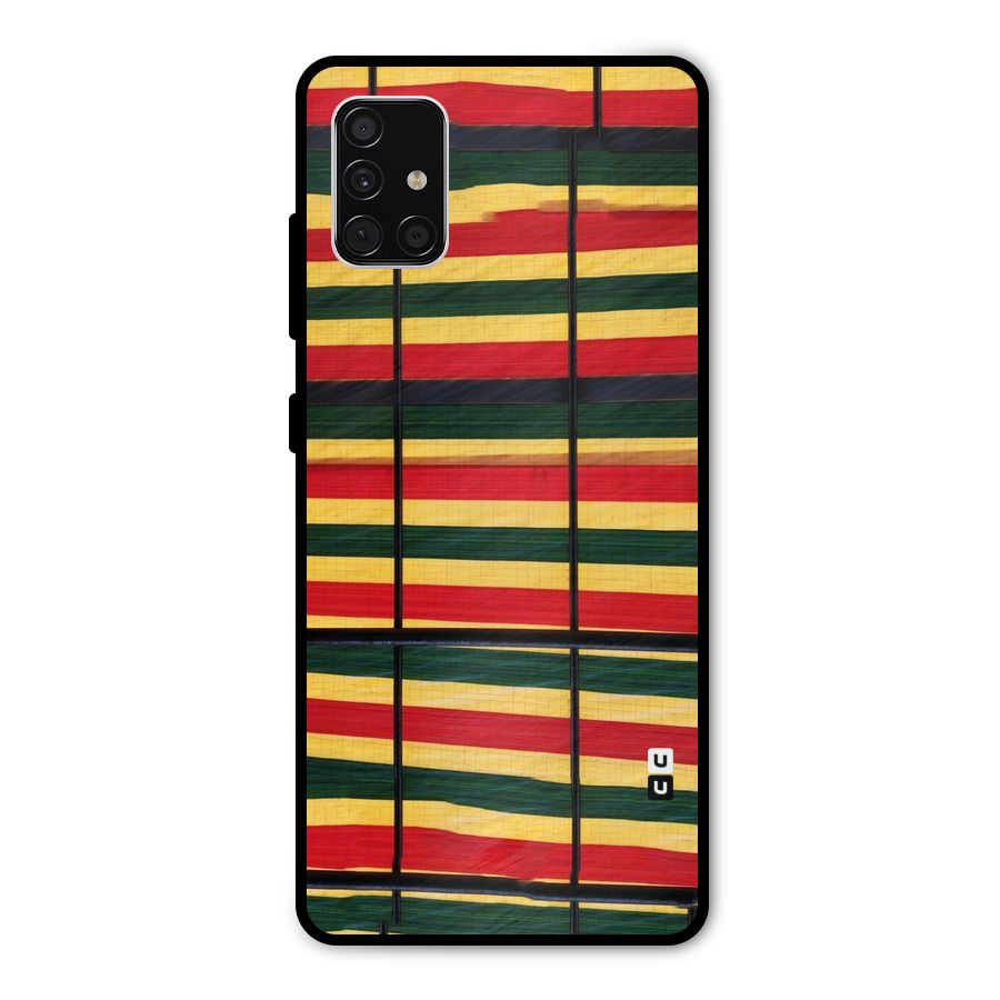 Bright Colors Lines Metal Back Case for Galaxy A51