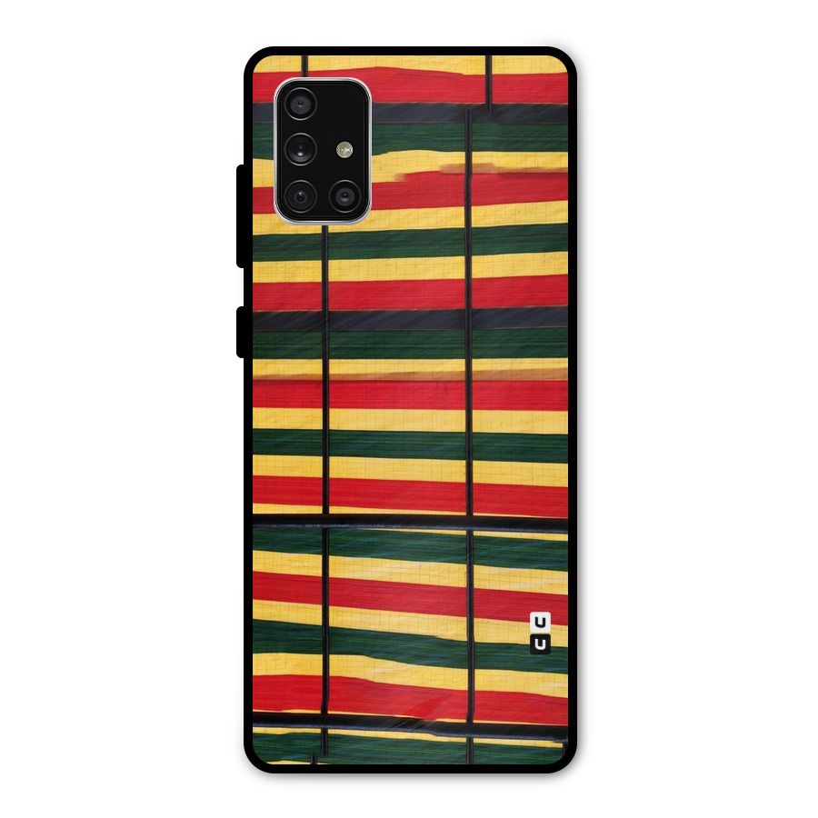 Bright Colors Lines Metal Back Case for Galaxy A71