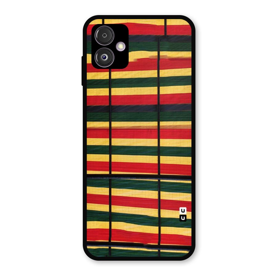 Bright Colors Lines Metal Back Case for Galaxy F14