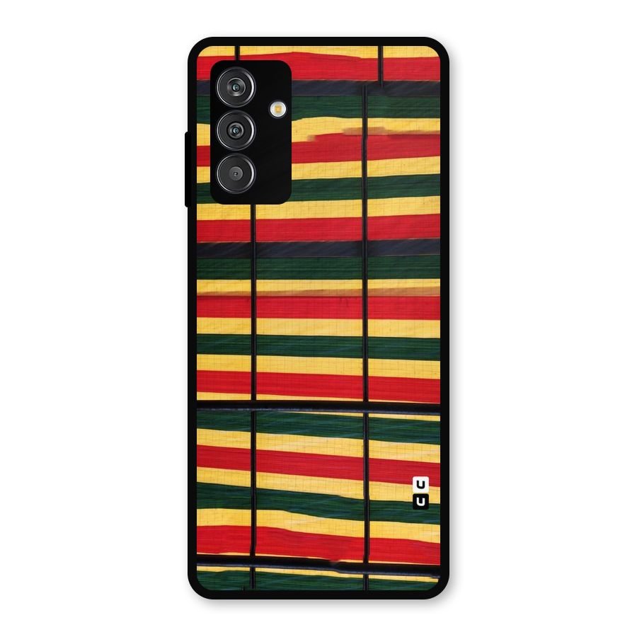 Bright Colors Lines Metal Back Case for Galaxy M14 5G