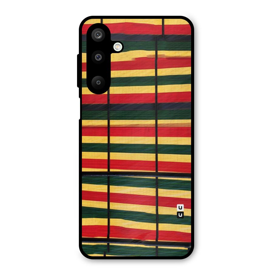 Bright Colors Lines Metal Back Case for Galaxy M16