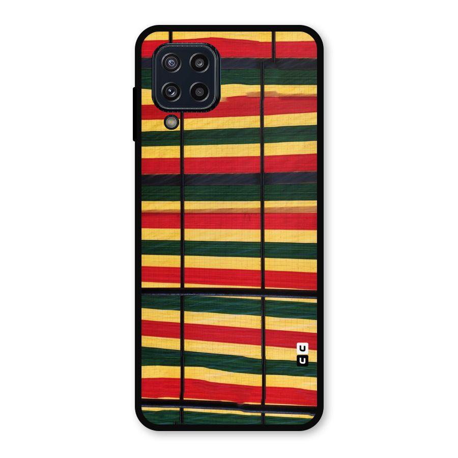 Bright Colors Lines Metal Back Case for Galaxy M32