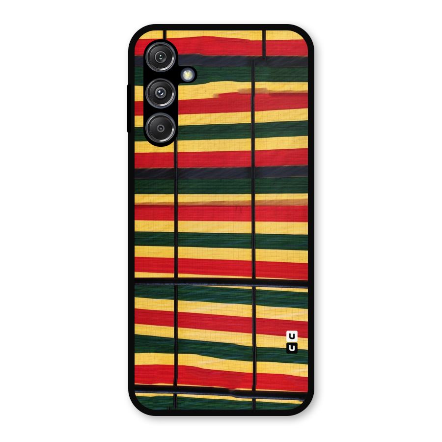 Bright Colors Lines Metal Back Case for Galaxy M34 5G