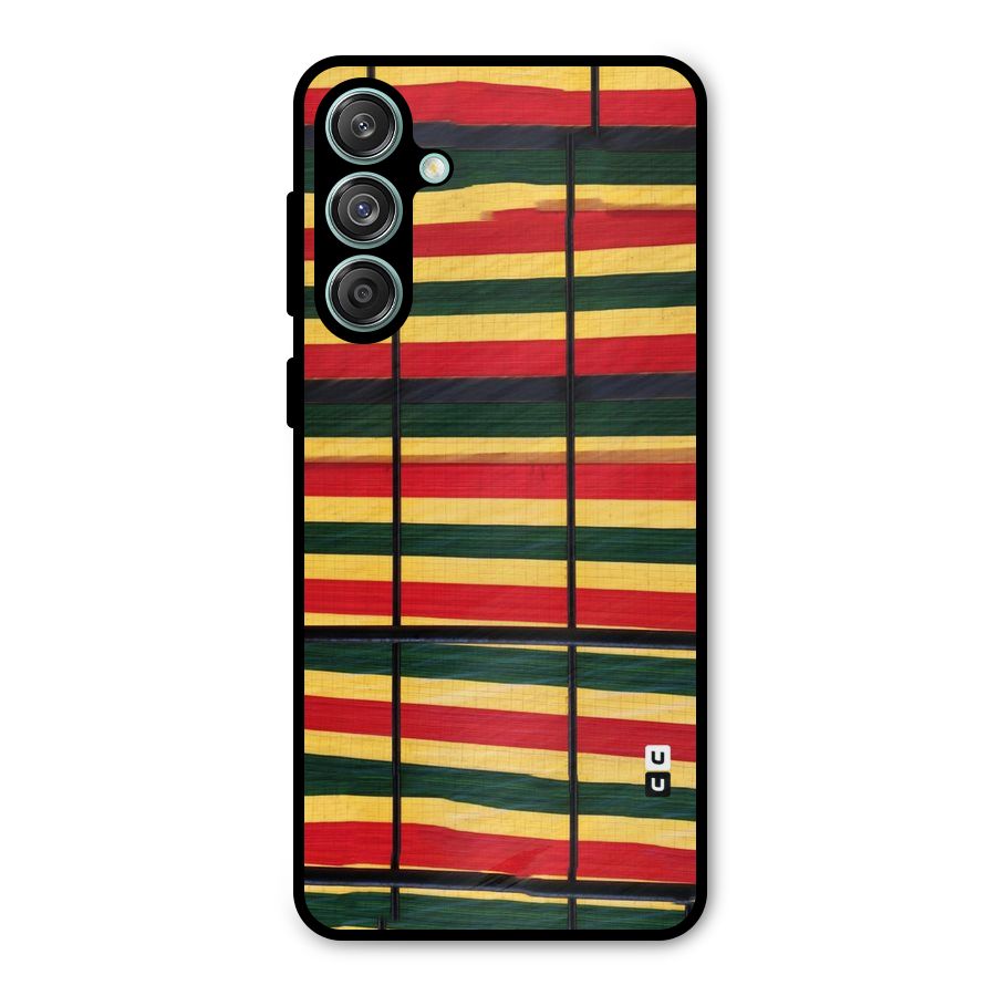 Bright Colors Lines Metal Back Case for Galaxy M55 5G