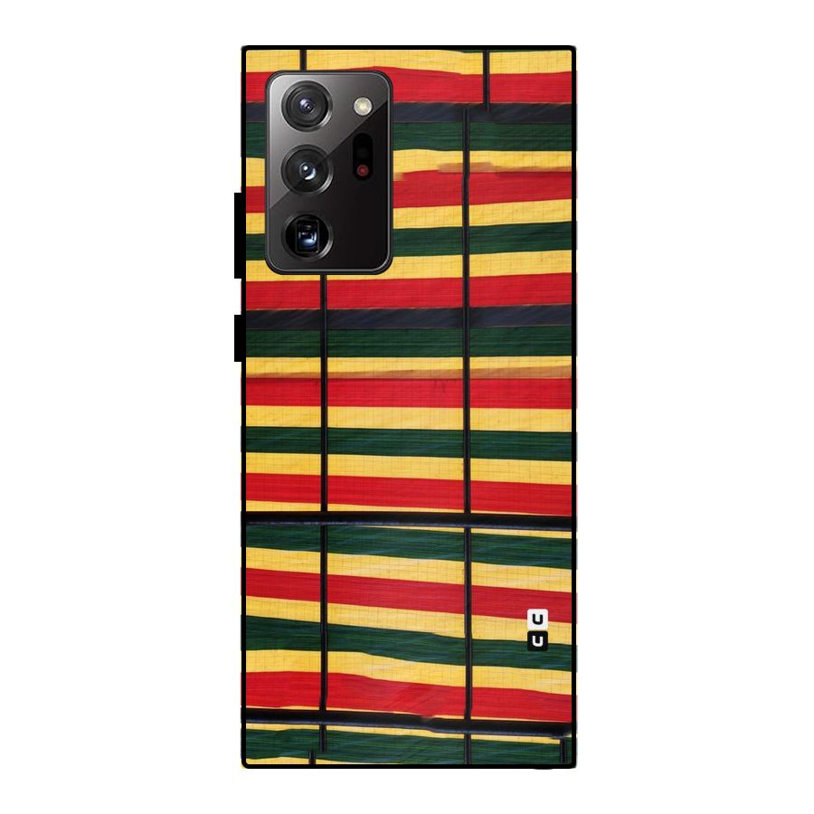 Bright Colors Lines Metal Back Case for Galaxy Note 20 Ultra