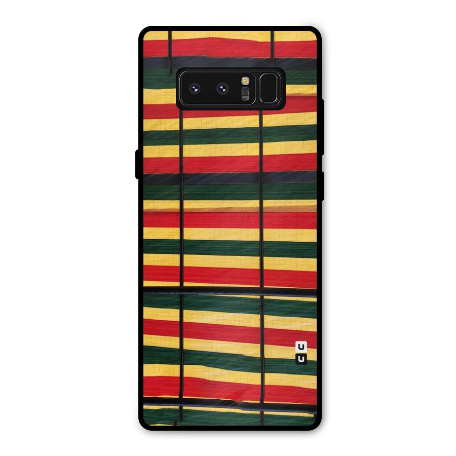 Bright Colors Lines Metal Back Case for Galaxy Note 8