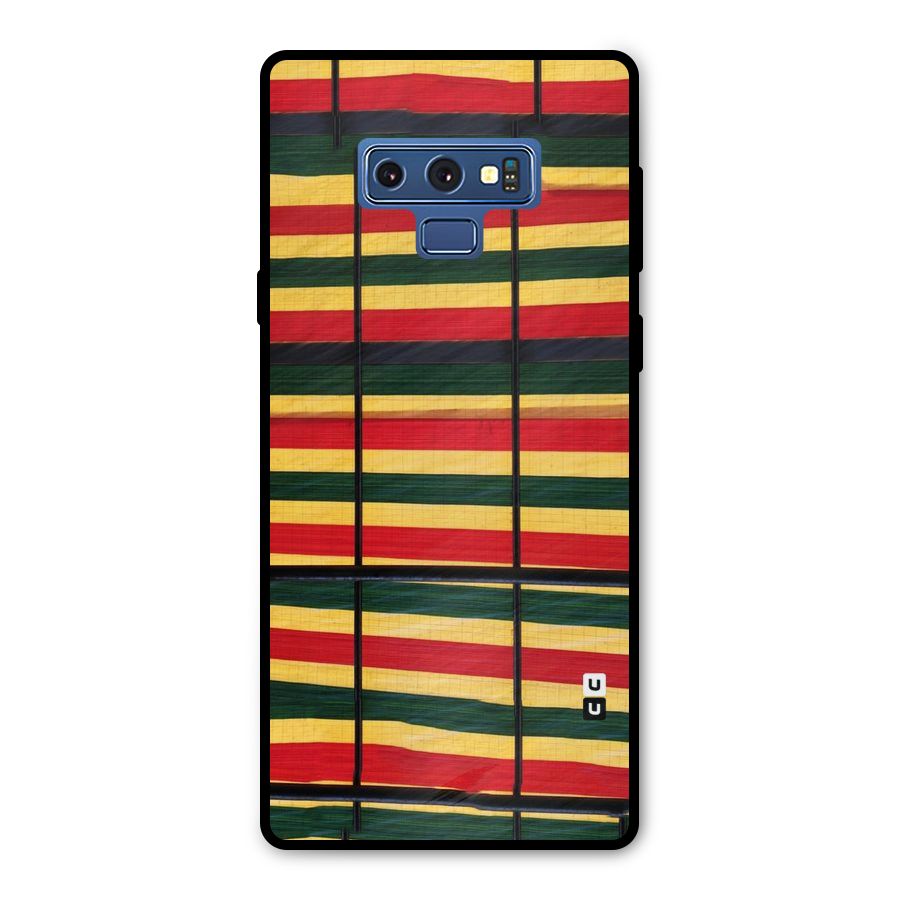 Bright Colors Lines Metal Back Case for Galaxy Note 9