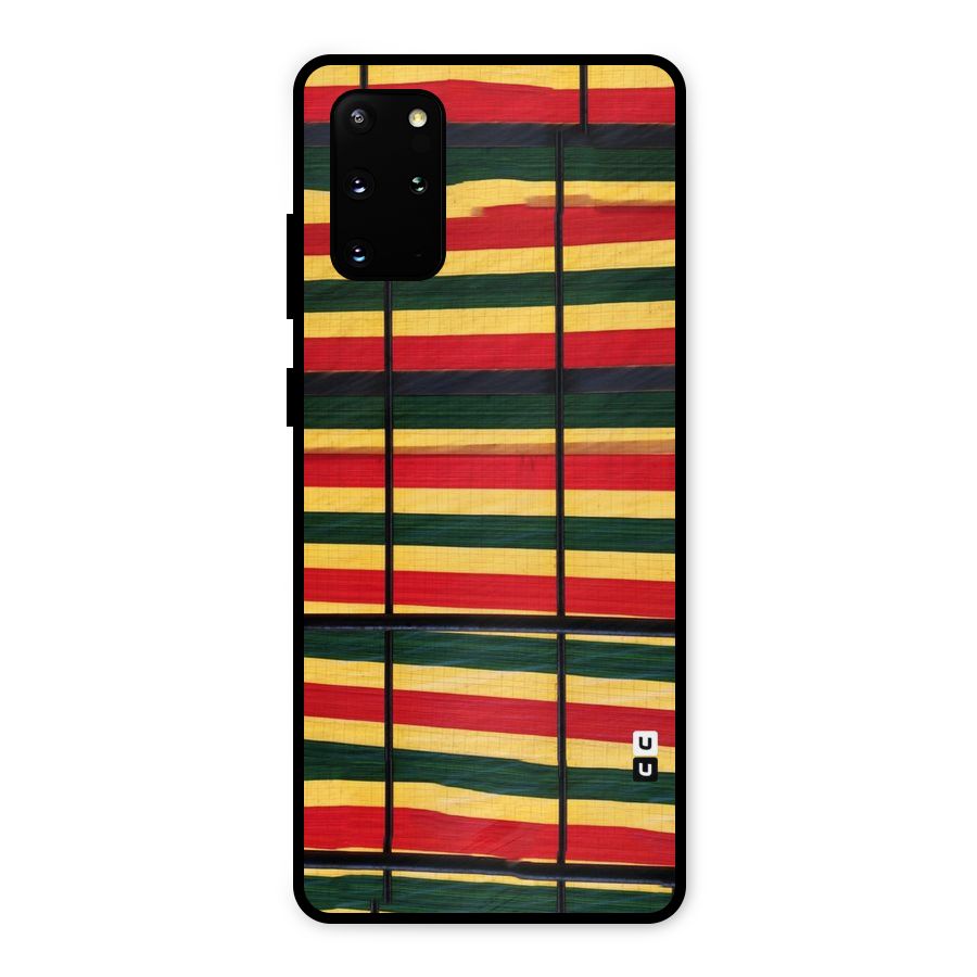 Bright Colors Lines Metal Back Case for Galaxy S20 Plus