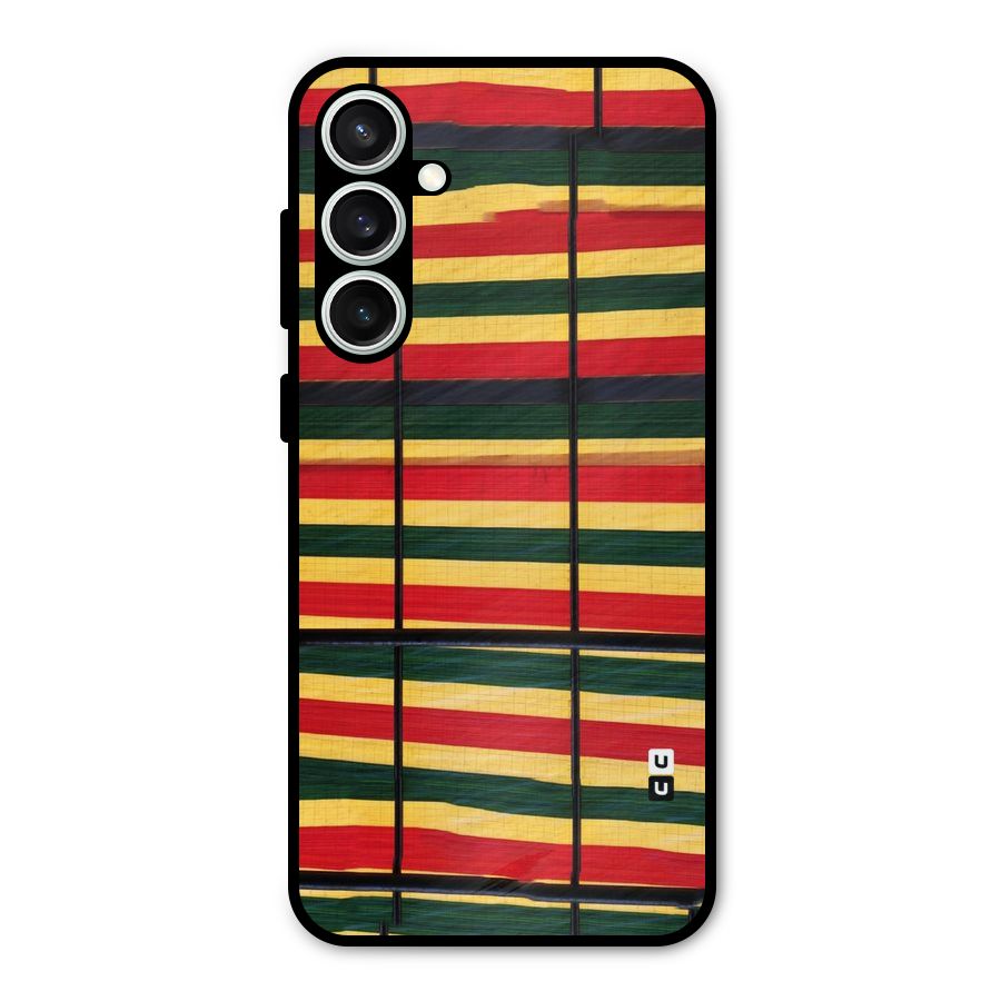 Bright Colors Lines Metal Back Case for Galaxy S23 FE