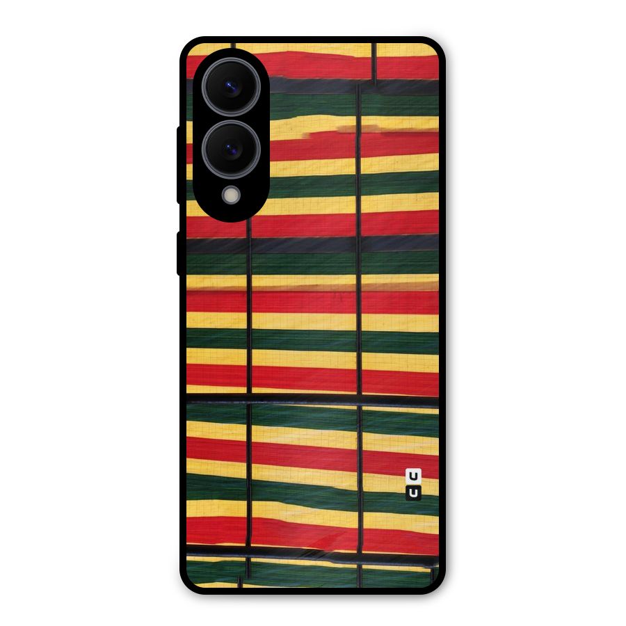 Bright Colors Lines Metal Back Case for Galaxy S25 Edge