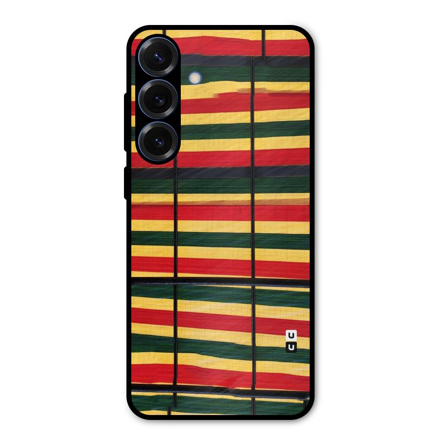 Bright Colors Lines Metal Back Case for Galaxy S25 Plus