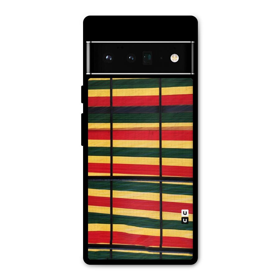 Bright Colors Lines Metal Back Case for Google Pixel 6 Pro