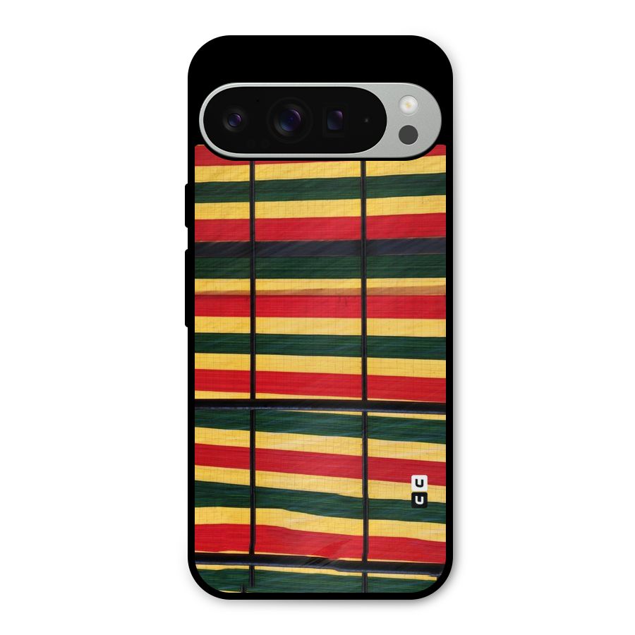 Bright Colors Lines Metal Back Case for Google Pixel 9 Pro XL
