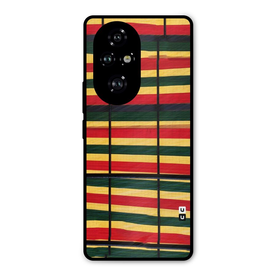 Bright Colors Lines Metal Back Case for Honor 200 Pro