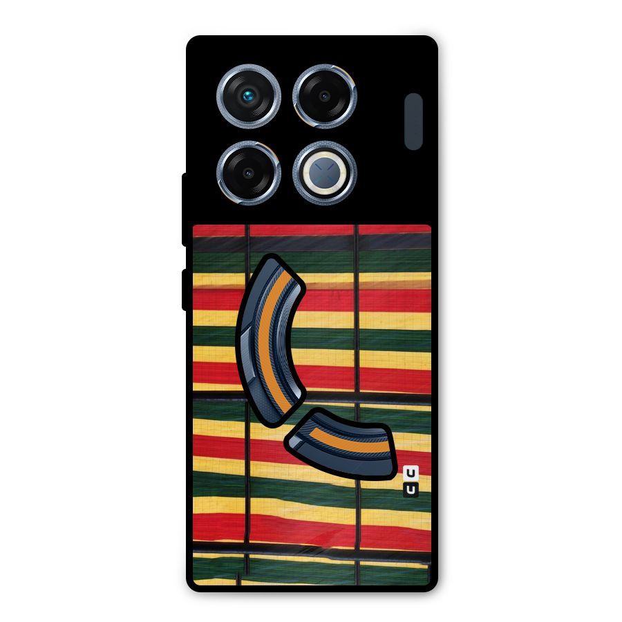 Bright Colors Lines Metal Back Case for Infinix GT 20 Pro