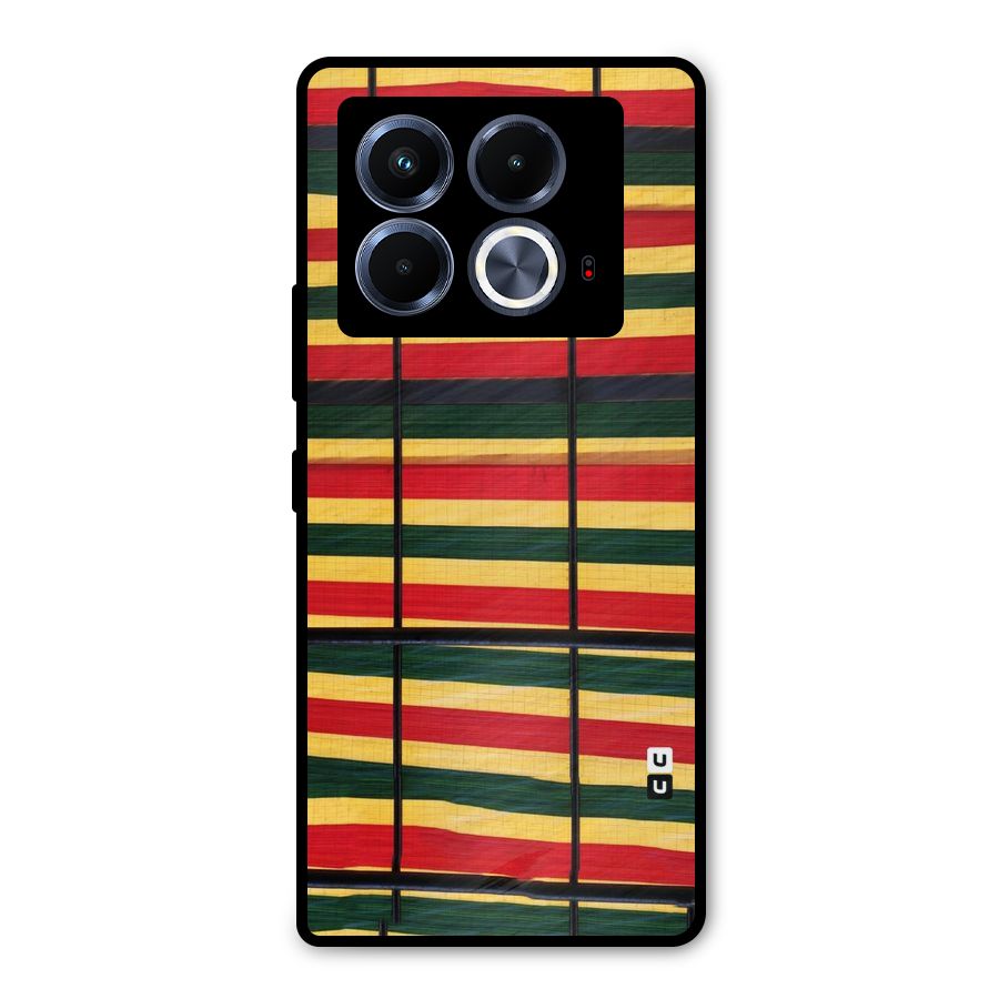 Bright Colors Lines Metal Back Case for Infinix Note 40 5G