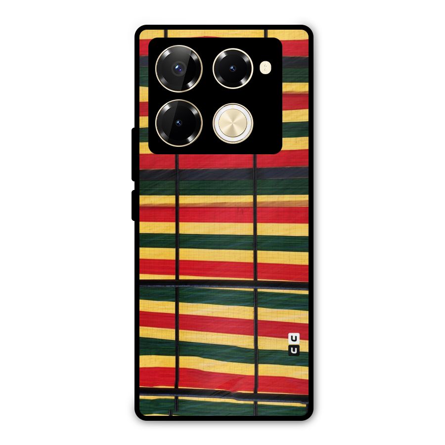 Bright Colors Lines Metal Back Case for Infinix Note 40 Pro