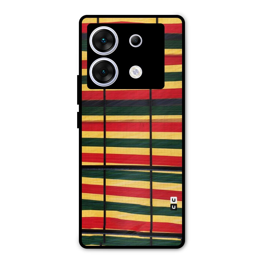 Bright Colors Lines Metal Back Case for Infinix Zero 30 5G