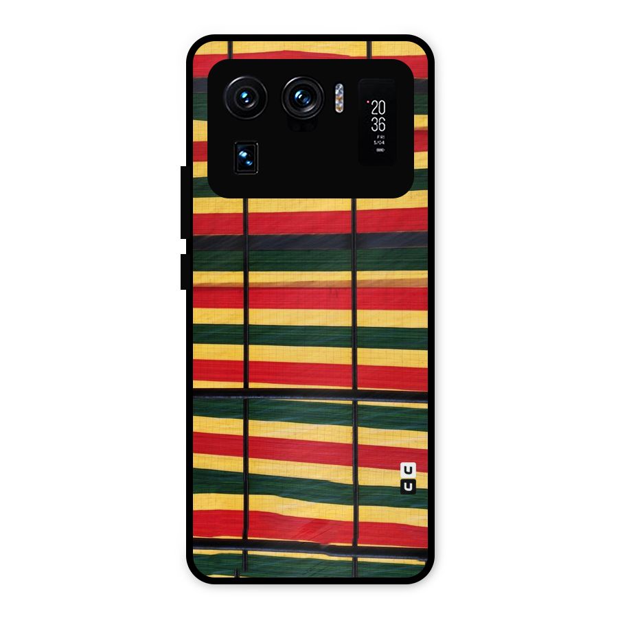 Bright Colors Lines Metal Back Case for Mi 11 Ultra