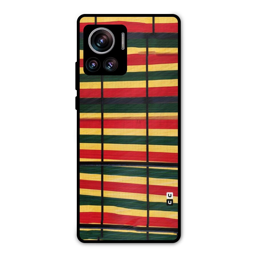 Bright Colors Lines Metal Back Case for Motorola Edge 30 Ultra
