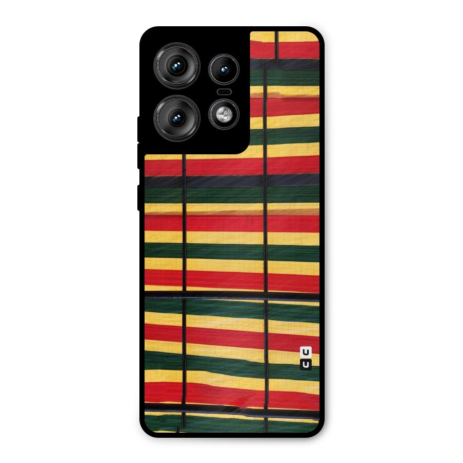 Bright Colors Lines Metal Back Case for Motorola Edge 50 Pro