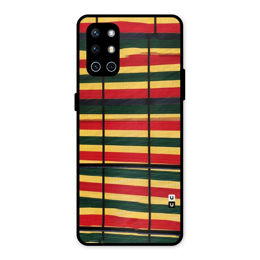 Bright Colors Lines Metal Back Case for OnePlus 9R