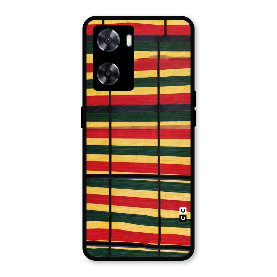 Bright Colors Lines Metal Back Case for OnePlus Nord N20 SE